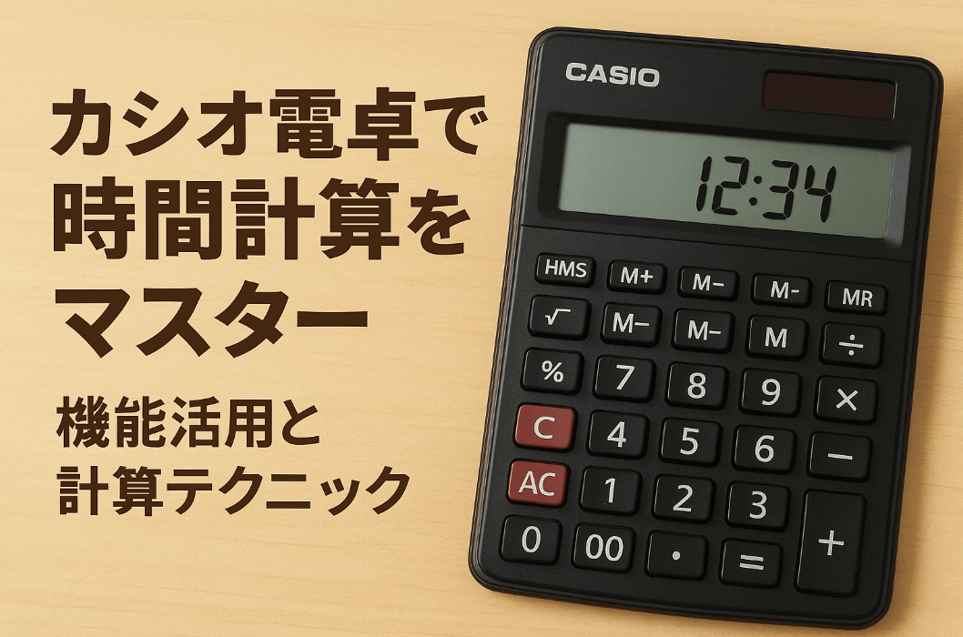 カシオ電卓で時間計算をマスター