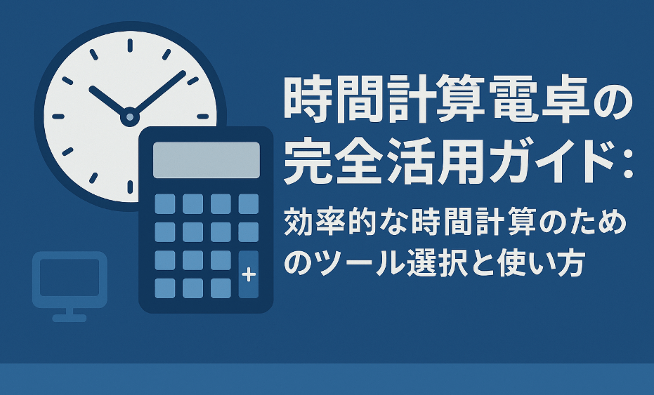 時間計算電卓の完全活用ガイド